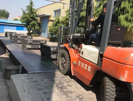 地磅計量檢定現(xiàn)場